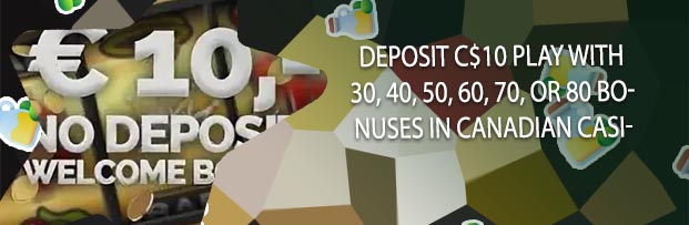 10 deposit welcome bonus