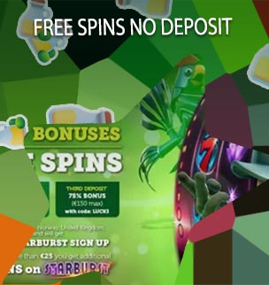 Free spins for signing up