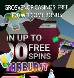 Grosvenor casino 20 free spins on starburst