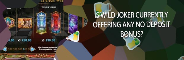 Wild joker no deposit bonus 2020